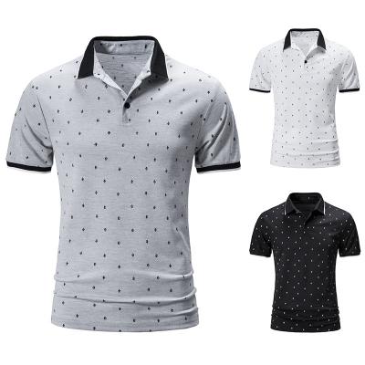 China summer oversized fifties of the Anti-wrinkle 2023 new older casual short-sleeved polo shirt for sale