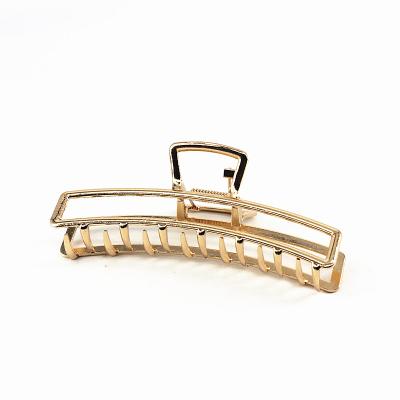 China ALLOY Hot Selling Fashion Jewelry Geometric Zinc Alloy Hair Clip Ladies Girls Ladies Hair Clips Gold White Gold Hair Accessories for sale