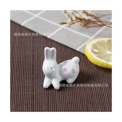 China Japanese Ceramic Cute Rabbit Rest Chopstick Goods High Quality Various Design Various Styles Of Tableware And Homeware Ideas for sale