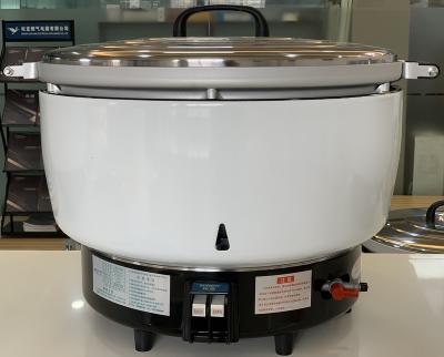 China Hotel factory price gas rice cooker 23 liters for 120 people 120 cups large size commercial rice cooker gas for sale