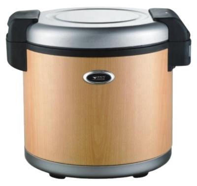 China Hotel CB CE ETL Approved Electric Rice Warmer For Hotel Restaurant 30L Cooked Rice 92 Cups Non Stick Wooden Pot Body Color for sale