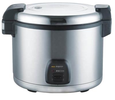 China Hotel Commercial Electric Rice Cooker 16L Non Stick Coated Pot 7L Inner Raw Rice For Hotel Restaurant For 38 Cups Stainless Body for sale