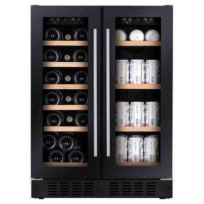 China Vinopro 116L Hotel Commercial Fridge 38 Bottles Double-Zone Compressor Wine Cellar Humidity Control Smart Wine Cooler for sale