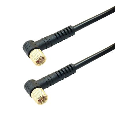 China 50Î © Molded Right Angle Cable SM A Male To SM A Right Angle Male For Microwave Cable RG58U 2M for sale