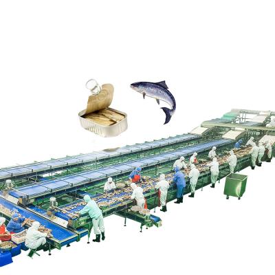 China Salmon Tuna Canning Machine Customizable Canned Fish  Process Line for sale