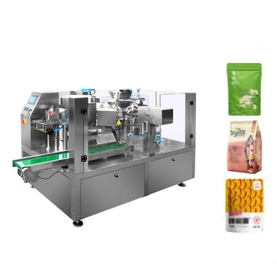 China Leadworld Automatic Rotary Bag Packaging line Multifunctional Pre-made Bag Packaging Filling And Sealing Machine for sale