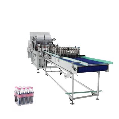 China Máquina de embalaje de agua embotellada para bebidas de estiramiento automático de contracción de alta velocidad tipo lineal en venta