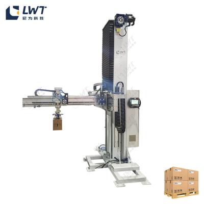 China Automatic Carton Palletizing Equipment Single Column Palletizer for sale