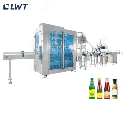 China 2000BPH Oyster Sauce / Chili Sauce / Fish Sauce Filling And Capping Machine for sale