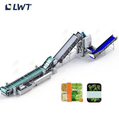 중국 2.5T/H Fresh Cut Vegetable Processing Line Vegetable Washing Equipment 판매용