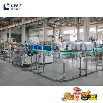 China 2T/H Linha de produção de alimentos enlatados para animais de estimação Equipamento Linha de produção de alimentos enlatados para carne CE à venda