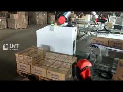 Robot Palletizer For Cartons Palletizing Robotic Palletizing System Move Robot