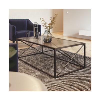 China The other modern minimalist office furniture coffee table tempered glass industrial wind coffee table living room coffee table for sale