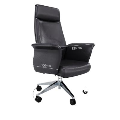 China Other Office Leather Executive Chair Cowhide Business Chair Swivel Household Computer Extended Leather Office Chair for sale