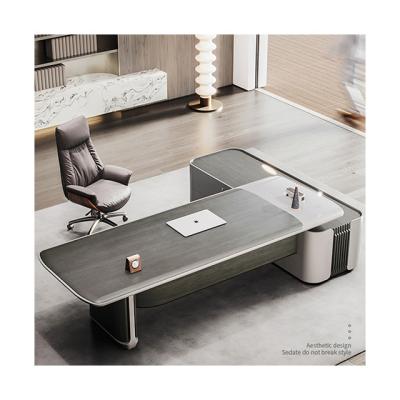 China Other Modern Boss Office Furniture Factory Design Office Furniture Modern Luxury Manager Desk And Chair for sale