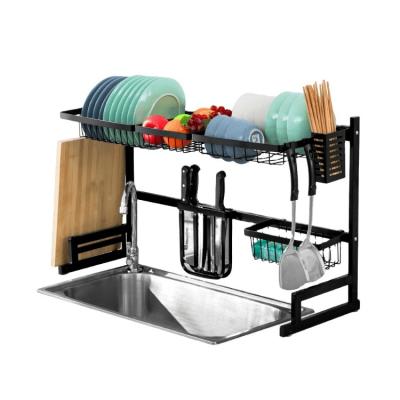 China Free Sample Contemporary With ODM Utility Sink Drain Rack Kitchen Shelf Bowl Dish Cutlery Drying Storage Rack for sale