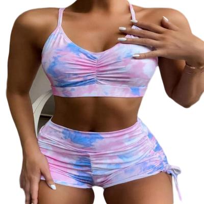 China 2021 Women Swimwear Thong Bikini Set Breathable Beach Wear Push Up Bikini for sale