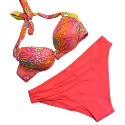 China 2022 breathable floral strap design for casual beach bikini swimwear for sale