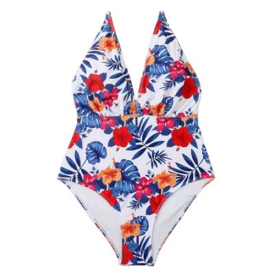 China 2022 Breathable Tropical Floral Design Style Beach Bikini Set for sale