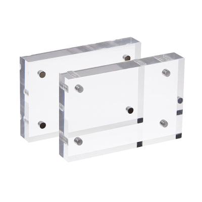 China Outdoor Custom Acrylic Clear Restaurant Menu Holder High Quality Sign Rack Table Stand for sale