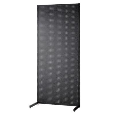 China Outdoor Standard Frame Wall Type H210cm With Black Peg Board Black Sign Holder Party Reception Stand for sale