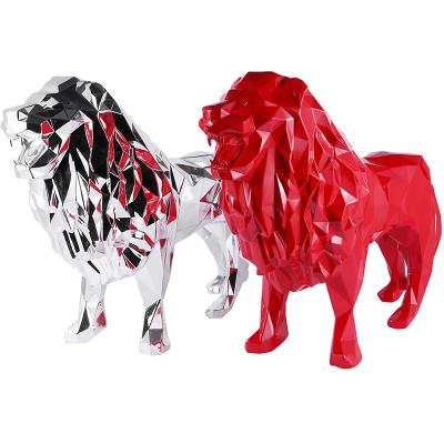 China Modern Decoration Lion Animal Sculpture Outdoor Europe Life Size Statue for sale