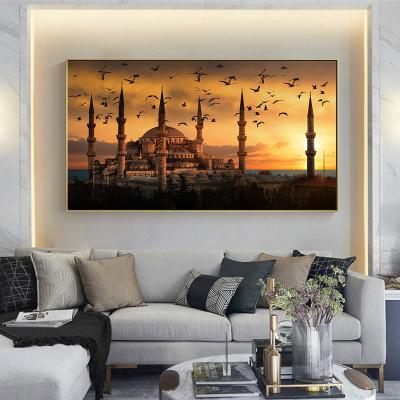 China Modern Abstract Landscape Art Istanbul At Sunset Canvas Painting Wall Art For Living Room Home Decor (No View) for sale