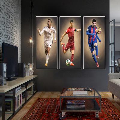 China Subtract Big Soccer Star Footballer Canvas Painting Poster Prints Cuadros Wall Art For Living Room Home Decor (No View) for sale