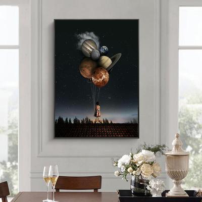 China Modern Abstract Balloon Art Character Posters Roof And Wall Art Pictures Of Print Canvas Paintings For Living Room Decor (No Frame) for sale