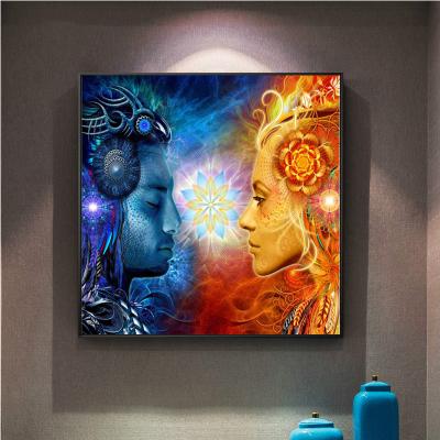 China Abstract Modern Abstract Hindu God Sound Art Posters And Print Canvas Paintings Wall Art Pictures For Living Room Decor (No Frame) for sale