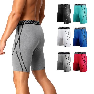 China Breathable Men Dry Fit Polyester Fitness Clothing Pants Gym Shorts With Pockets for sale