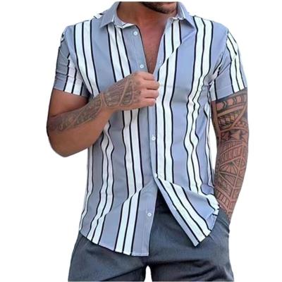 China Anti-pilling the latest fashion short sleeve thin type thin type causal dres 2023 size version plus version high quality business solid shirt for sale