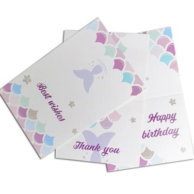 China paper & Cardboard Custom Printed Deluxe Greeting Thank You Cards For Small Business for sale