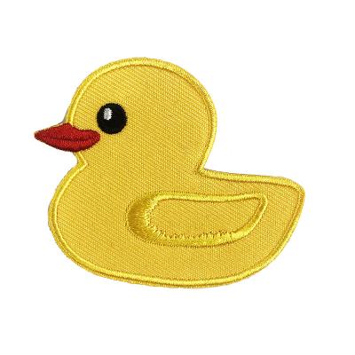 China Iron-on Embroidered Patches Wholesale Cute Yellow Duck Patches Iron On for sale