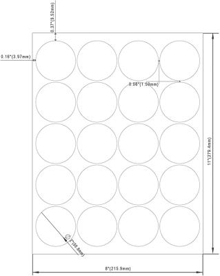 China Waterproof Scratch-off Matte Frosted Clear Round Seal Label Sheet Size Sticker Labels for sale