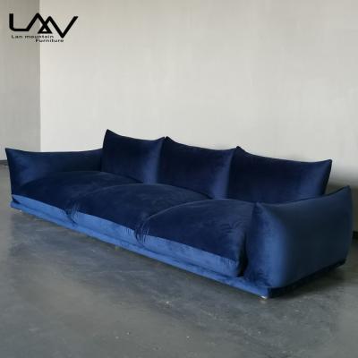 China Modern Comfortable Leisure Sofa Modern Velvet Fabric Sectional Sofa Hotel Living Room Furniture for sale