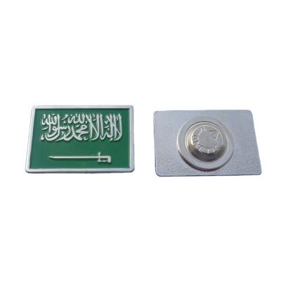 China Saudi Arabia Free Sample Metal Lapel Pin Lapel Pin Badge For Saudi Arabia National Day for sale