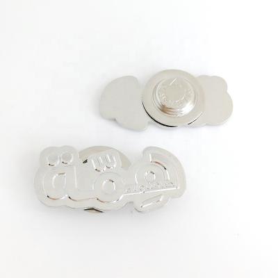 China Art Arabic Sand Blasting Magnetic Metal Badge Folk Silver Custom for sale