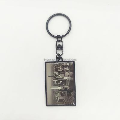 China Custom gift free mold your logo zinc alloy keychains for sale building printing photo design metal keychains for sale