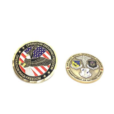 China World Coin 3D Eagle Logo Zinc Alloy/Souvenir Metal USA America Challenge Brass Coins for sale