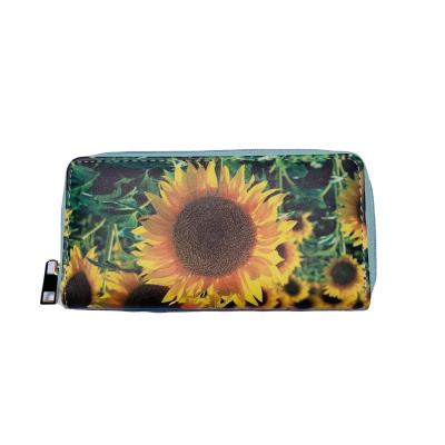 China Fashion Style Waterproof Women Sunflower Striped Bags Floral Purse for sale