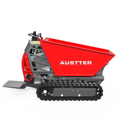 China Farms Austter OEM 7HP 500KG Full Hydraulic Rubber Tracked Gasoline Engine Powered Mini Crawler Dumper With TUV Rhineland CE for sale