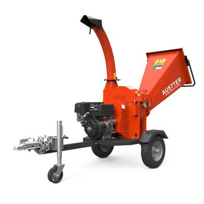 China Farms Newcomer TUV-Rhineland CE 2022 Approved 15hp Gasoline Engine Self Powering Home Garden Tool Wood Chipper Machine for sale