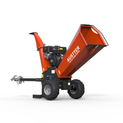 China Farms TUV Rhineland CE Approved Domestic 15hp Gasoline Engine Powered Drum Chipper Wood Shredder Machine for sale