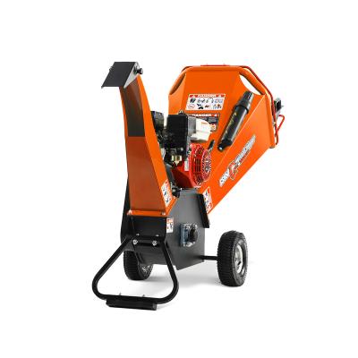 China Farms TUV Rhineland CE Approved Professional High Efficiency 6.5HP Gasoline Engine Powered ATV Towable Small Branch Wood Chipper for sale