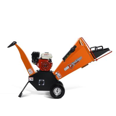 China Farms OEM Source Factory 6.5HP 212cc Gasoline Engine Powered Small Wood Chipping Machine Mini Chipper for sale