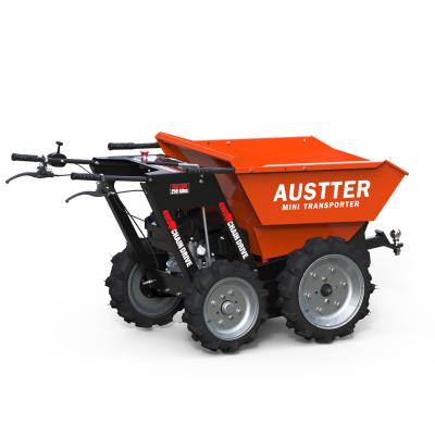 China Farms 4WD Garden Use Gasoline Engine Front Loader With Load Capacity 250 Kg for sale