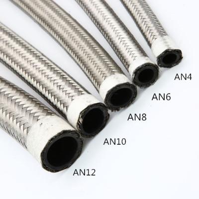 China Flexibility Heavy Duty Auto Fuel Control Fluid Oil Cooler Hose Line With Aluminum One Hose End 3AN-20AN for sale