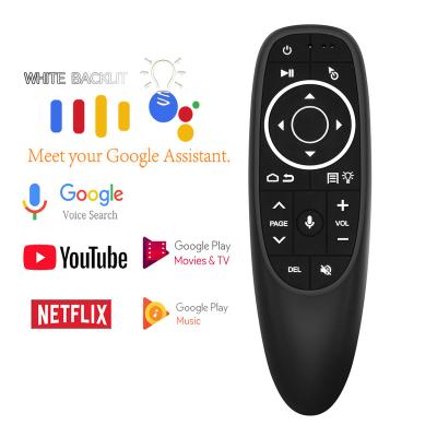 China 2.4G Wireless G10 Air Mouse Wireless Android 2.4G with Support Voice Backlit Control and Gyroscope Game Motion IR Learning Remote Controller for sale