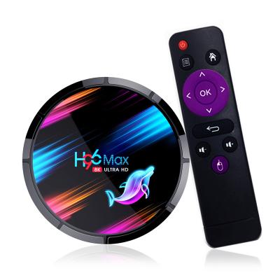 China Support mouse and keyboard via USB Amlogic S905X3 quad core wifi 128G tvbox support iptv dual band youtube netflix android 9.0 tv box max h96 for sale